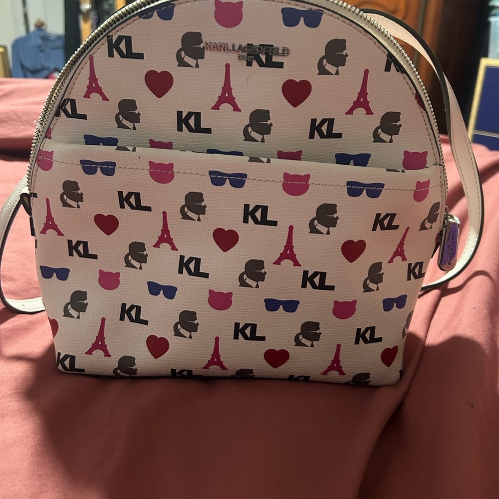 Karl Lagerfeld Multicolor Iconic Print Backpack